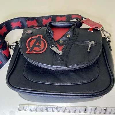 Loungefly Marvel Black Widow Jacket Cosplay Crossbody Purse RARE. - Image 1 of 4