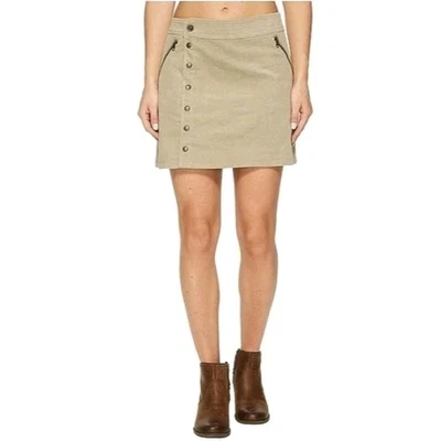 Minifalda Kuhl Streamline de pana elástica frontal a presión para mujer talla 14 gris tostado Foto 1 de 4