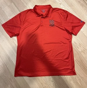Champion University Of Utah Golf Polo Performance Athletic Men's Size 2XL - Picture 1 of 12