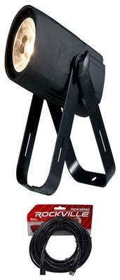 American DJ SABER SPOT WW Compact 15 Watt Warm White LED DMX Pinspot Light+Cable - Image 1 of 4