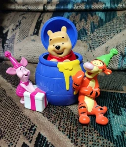 Vintage Disney Winnie Puuh Pop Up Honigtopf Tigger Ferkel Kuchen Topper - Bild 1 von 6