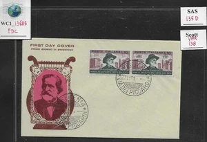 WC1_13685. ITALY: TRIESTE FTT. FDC w. rare variety 10 Lire 1951 VERDI. Sas 135D. - Picture 1 of 1