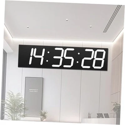 Large Digital Wall Clock 28" with GPS Auto-Sync, 28" Gps Single Side White - Image 1 of 4