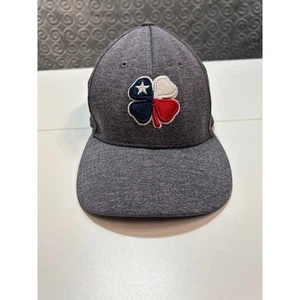 Black Clover USA Heather Gray Fitted Hat Texas Clover S/M Live Lucky - Picture 1 of 7