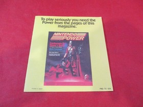 Nintendo Power Magazine NES Promo Inserto Giallo Castlevania II NES Versione #D