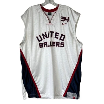 Camiseta deportiva Nike United Ballers Paul Pierce 34 para hombre XXL blanca baloncesto Foto 1 de 4