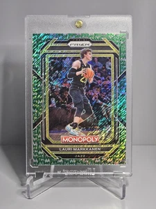 Lauri Markkanen 2022-23 Panini Monopoly #86 Green Money Shimmer Prizm 14/20 - Picture 1 of 2