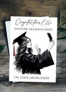 Personalised Graduation Card Daughter Granddaughter Goddaughter Niece Sister - Picture 1 of 2