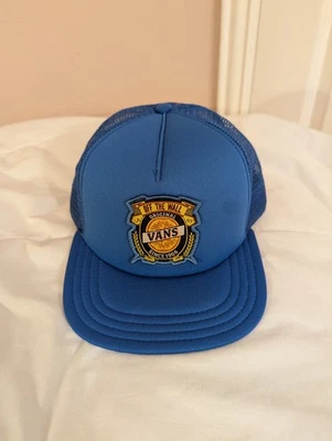 Sombrero de malla Vans Off The Wall Trucker Snapback azul malla retro Foto 1 de 4