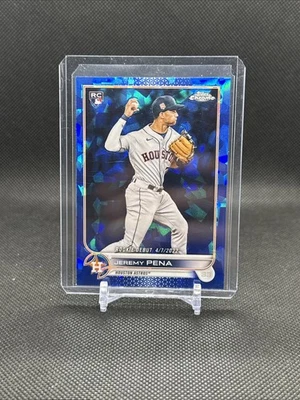2022 Topps Chrome Update Sapphire Edition Debut Jeremy Pena #US276 Rookie RC - Image 1 of 2