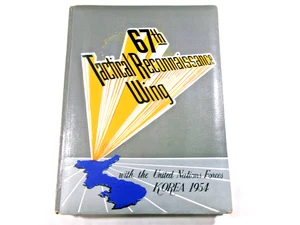 USAF 67th Tactical Reconnaissance Wing Korea 1954 Military Pictorial Book - Foto 1 di 16
