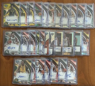 2024-25 Bowman University Best YELLOW /75 GREEN /99 REFRACTOR GEOMETRIC BASE - Image 1 of 4