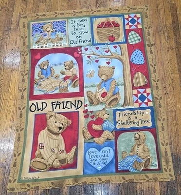 Manta polar de oso de peluche para amistad  Foto 1 de 3