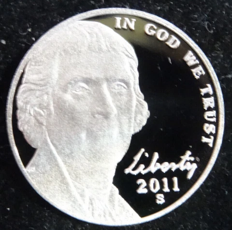 2011-S Proof Jefferson Nickel DCAM US Mint Coin 5C PR Cover