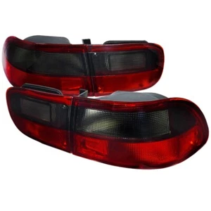Luces traseras esmeriladas rojas ahumadas para Honda Civic EH EJ 92-95 4 piezas cupé sedán - Imagen 1 de 3