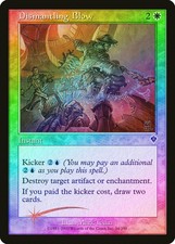 Dismantling Blow FOIL Invasion HEAVILY PLD White Common MAGIC MTG CARD ABUGames