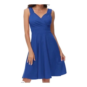 GRACE KARIN Womens 1950s Retro V-Neck Cocktail Dress Size Extra Small - Picture 1 of 10