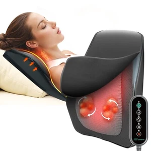 Neck Shoulder Massager with Heat for Neck Pain,Shiatsu Lower Back Massager, Gift - Picture 1 of 9