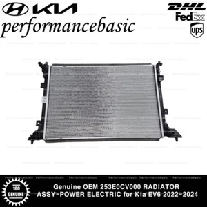 Genuine OEM 253E0CV000 RADIATOR ASSY-POWER ELECTRIC for Kia EV6 2022-2024 - Picture 1 of 2