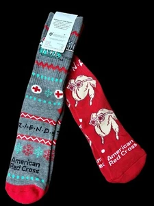American Red Cross “Friends” Unisex Socks Thanksgiving Christmas Limited Edition - Picture 1 of 10