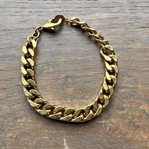 PILGRIM Danish Design Gold Effect Heavy Chain Link Bracelet 21cm - Picture 1 of 6