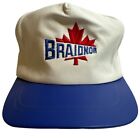 BRAIDNOR Canada A.J.M. Leather Cap Trucker Hat Snapback Adjustable Vintage