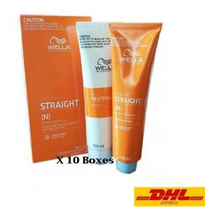 10X Wella Wellastrate Hair Straightening cream Permanent Formula N (100mlX2) Set