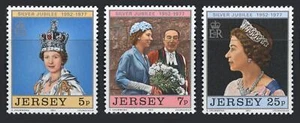 Jersey: 1977 Queen Elizabeth II Silver Jubilee (168-170) MNH - Picture 1 of 1