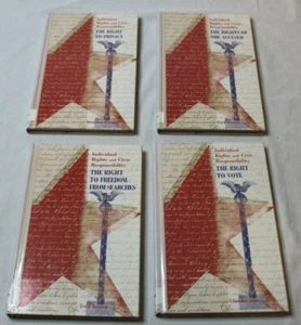 Set of 4 Individual Rights and Civic Responsibility USA Constitution Books - Picture 1 of 5