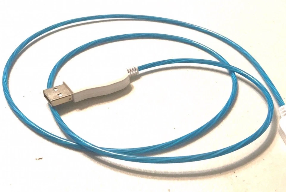 FLOW LED Light (3ft) el USB data sync charger cable FOR iPhone 6 5s 5c plus - Image 1 of 4