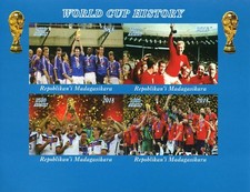 Madagascar 2018 MNH Football World Cup England Bobby Moore 4v IMPF M/S II Stamps