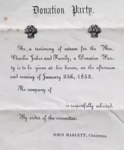 Donation Party Rev Charles Jukes John Marlett Mr G Becker Family 1853 - Picture 1 of 6