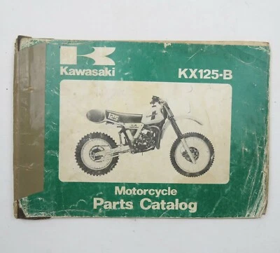 Kawasaki KX125-B Factory Motorcycle Parts Catalog Catalogue 1982 - image 1 of 3