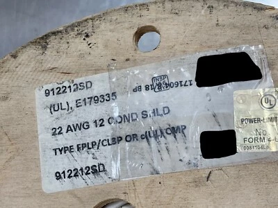 ADVANCED DIGITAL CABLE Advanced Digital 912212SD 22/12C Shielded Plenum Security/Alarm Cable White/50ft