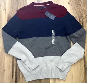 Tommy Hilfiger Mens Multicolor Block Crewneck Sweater NWT - Size XS - Picture 1 of 7