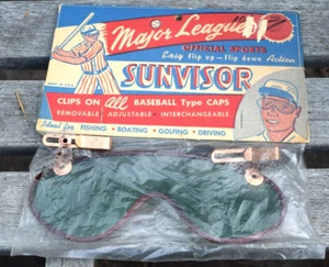 Vintage Major League Flip Up Flip Down Sunvisor in original package - Picture 1 of 4