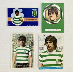 Vintage MANUEL FERNANDES Sporting football cards stickers - Picture 1 of 5