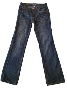 Cherokee Boys Boot Cut Size 14 Denim Blue 99% Cotton Jeans 8" Mid Rise 28x29 - Picture 1 of 4