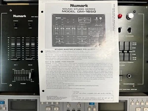 Vintage Numark DM 1650 Stereo Equalizer DJ Mixer with Manual **MINT JAPAN MADE** - Picture 1 of 6