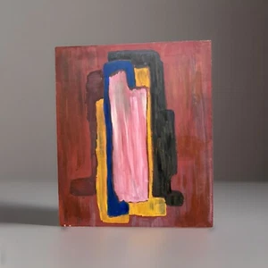 1973! LISTED ARTIST painting ABSTRACT modernist EXPRESSIONISM art Dr. B. Gross - Picture 1 of 9