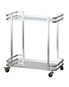 Bradley Silver Bar Cart - Picture 1 of 2