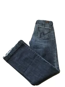 Citizens Of Humanity Faye Low Waist Full Wide Leg Jeans Sz 27 COH Distressed 28 - Picture 1 of 12