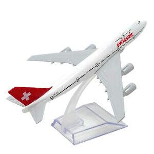 Modellino metallo pressofuso 1:400 BOEING 747 SWISSAIR Svizzera aereo collezione