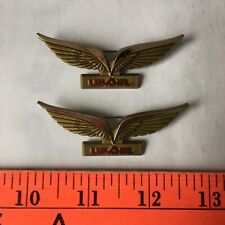 VTG Lot of 2 USAir US Airlines Wings Pins PinBack Badge Lapel Plastic