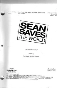 SEAN SAVES THE WORLD Sean Hayes Linda Lavin Season 1 - Script U Pick Episode - Picture 1 of 1