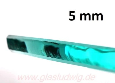 GLASLUDWIG ESG Glasscheibe 5 mm gesäumt - nach Ihrem WUNSCH-Maß (65,96€/m²)