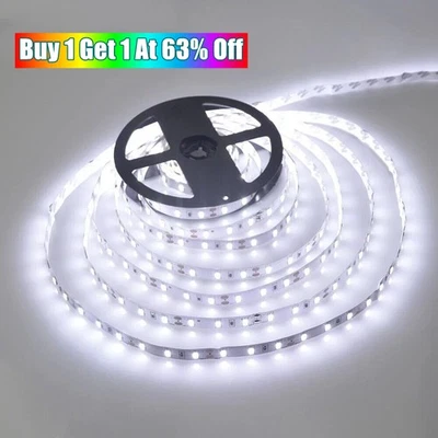 1M 3M 5M 5V LED Strip Light Warm/ White TV Backlights Room Lights USB Powered - Image 1 of 4