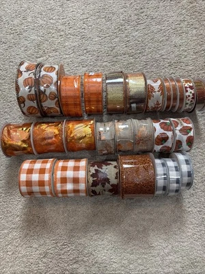 Fall Ribbon Huge Lot Of 27 - Image 1 of 4