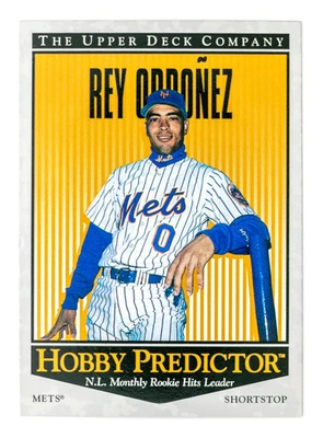 Rey Ordonez #H59 (1996 Upper Deck) Hobby Predictor, Rookie Hits Leader, NY Mets - Image 1 of 2