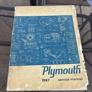 Vintage 1967 Plymouth Shop Service Manual Rare - Picture 1 of 10